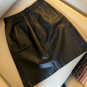Vintage leather skirt